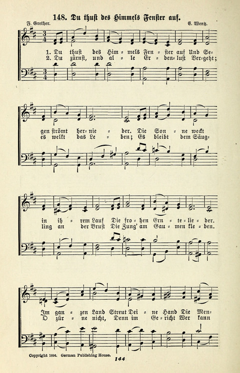 Glockenklänge: eine Liedersammlung für Sonntagschulen und Jugendvereine page 142