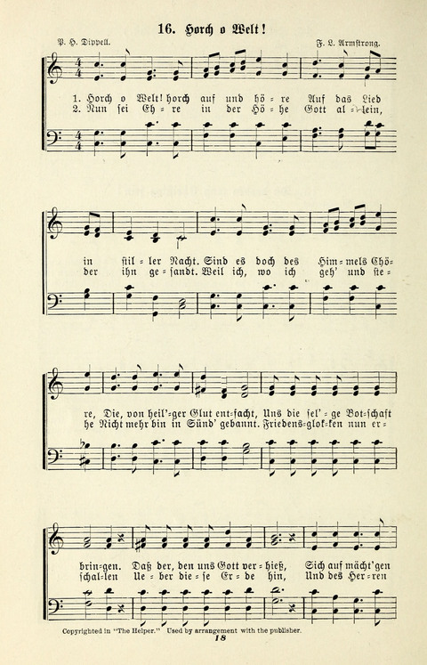 Glockenklänge: eine Liedersammlung für Sonntagschulen und Jugendvereine page 16