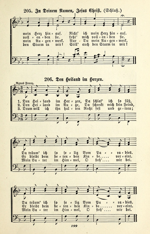 Glockenklänge: eine Liedersammlung für Sonntagschulen und Jugendvereine page 197