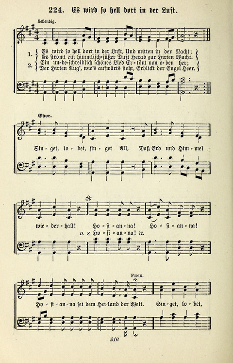 Glockenklänge: eine Liedersammlung für Sonntagschulen und Jugendvereine page 214