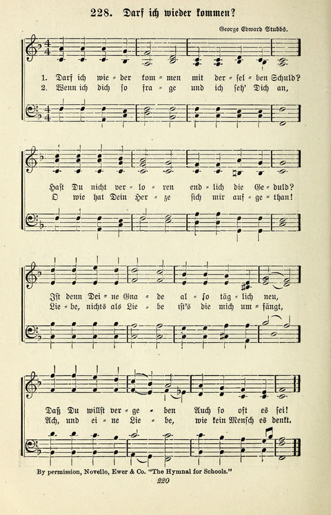 Glockenklänge: eine Liedersammlung für Sonntagschulen und Jugendvereine page 218