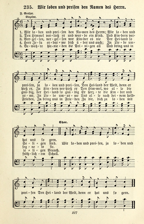 Glockenklänge: eine Liedersammlung für Sonntagschulen und Jugendvereine page 225