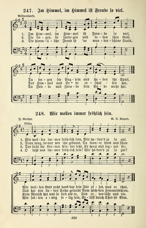 Glockenklänge: eine Liedersammlung für Sonntagschulen und Jugendvereine page 234