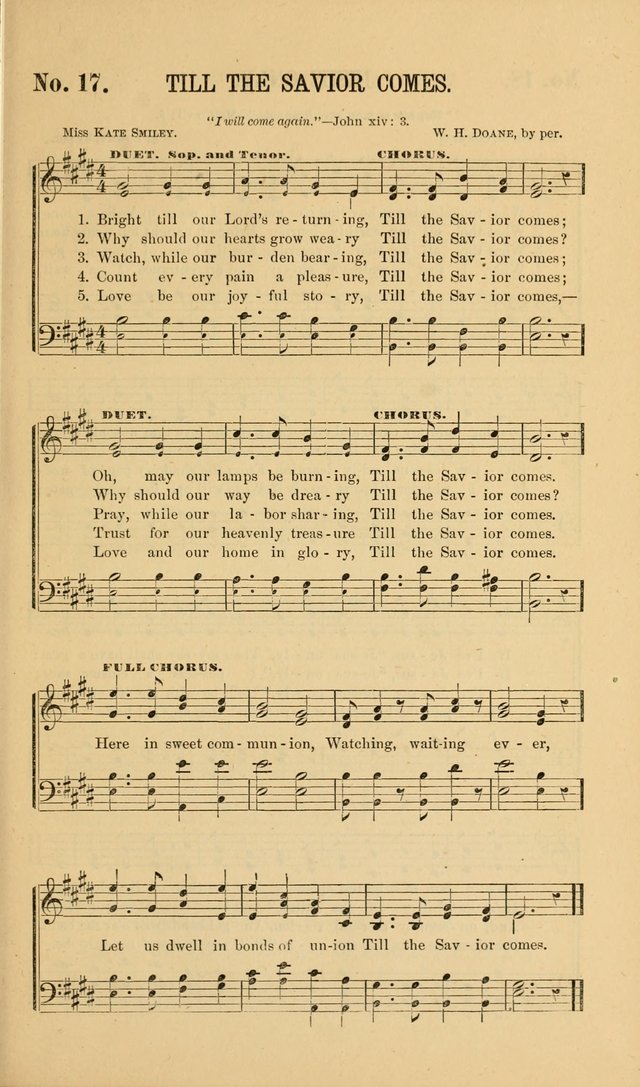Gospel Music : A Choice Collection of Hymns and Melodies New and Old for Gospel, Revival, Prayer and Social Meetings, Family Worship, etc.  page 17