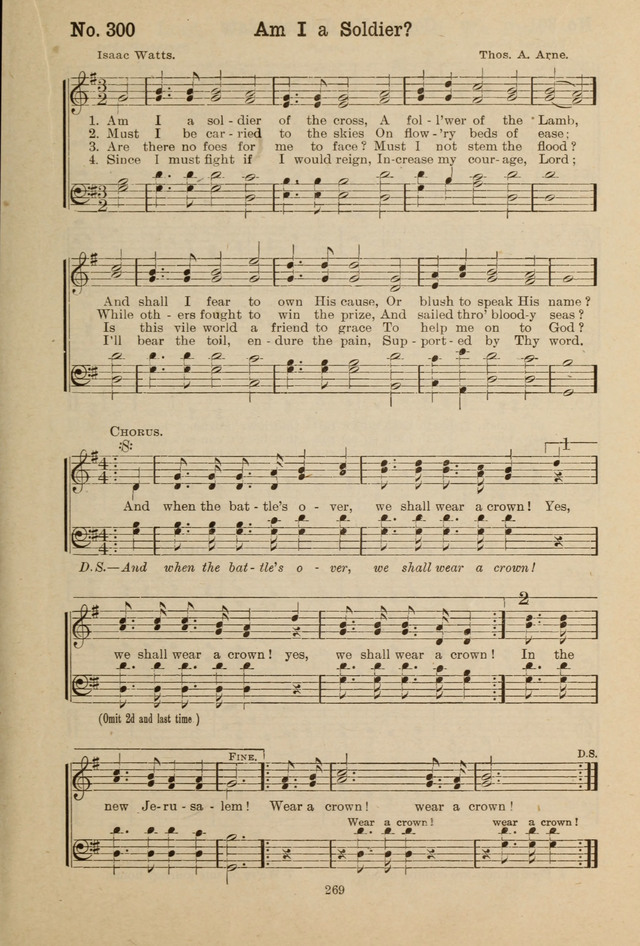 Gospel Melodies: A Collection of Choice Gospel Songs and Hymsn page 269