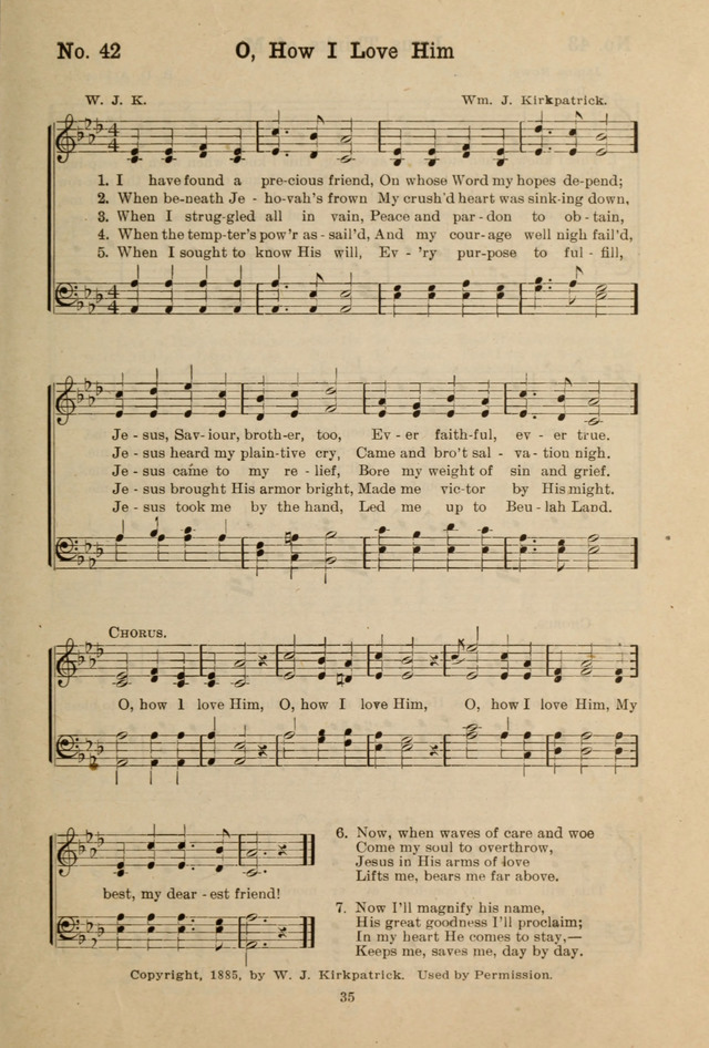 Gospel Melodies: A Collection of Choice Gospel Songs and Hymsn page 35