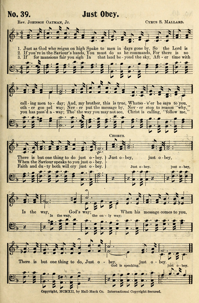 The Gospel Message No. 2 39. Just as God who reigns on high