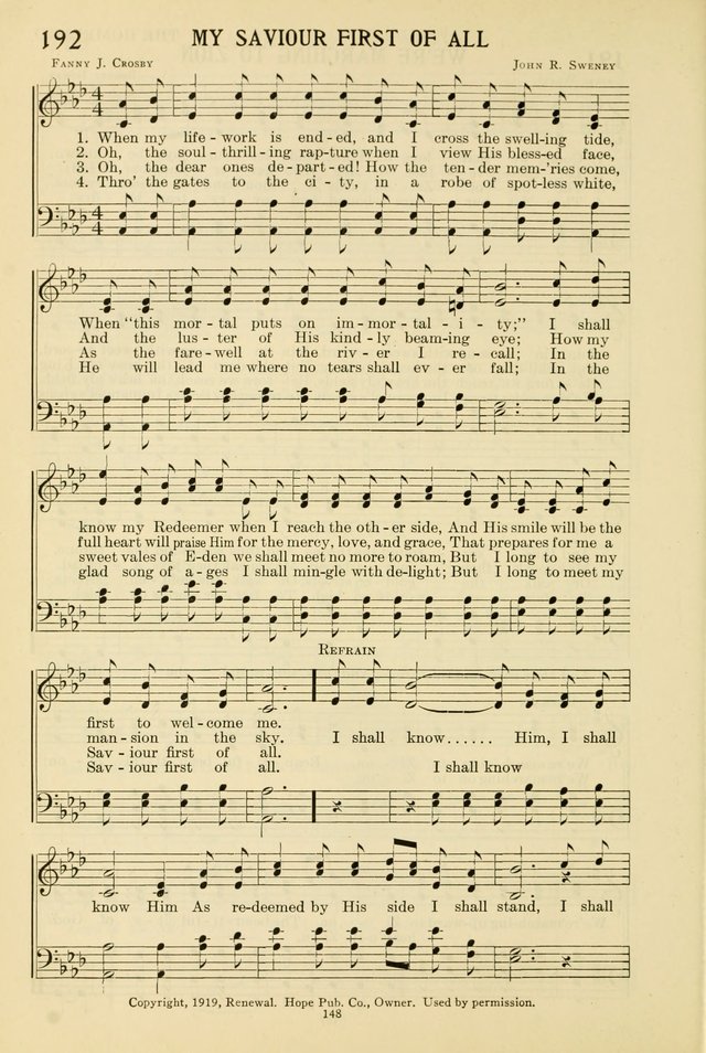 Gospel Melodies and Evangelistic Hymns page 148