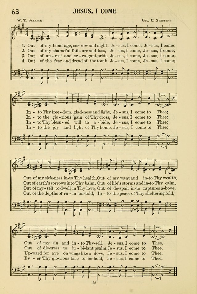Gospel Melodies and Evangelistic Hymns page 52