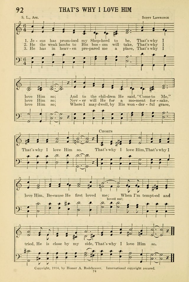 Gospel Melodies and Evangelistic Hymns page 74