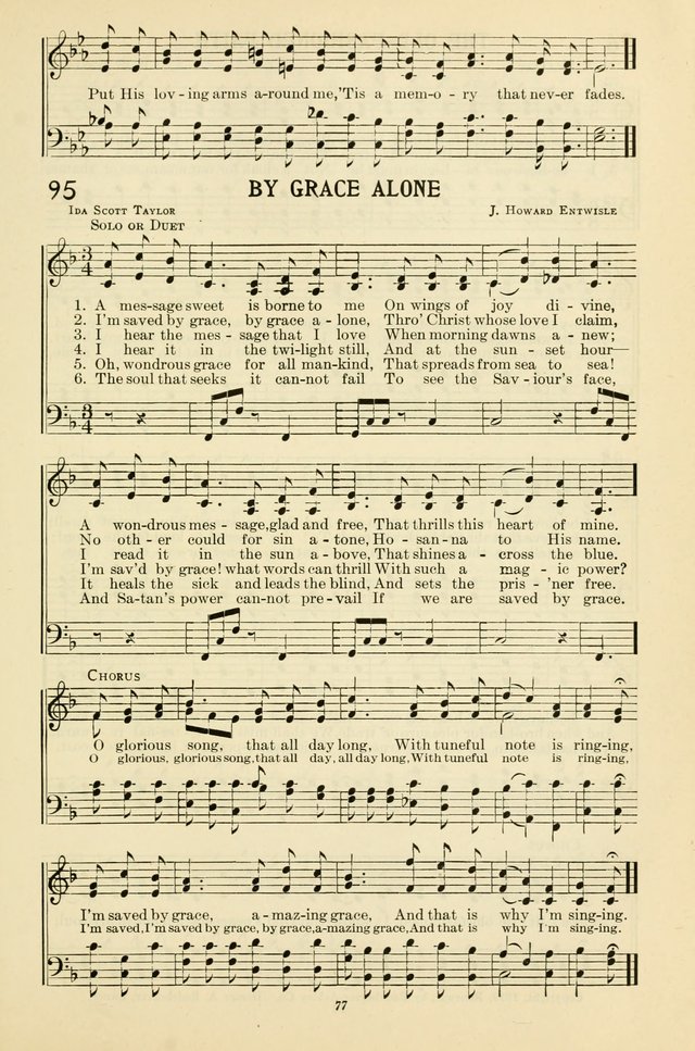 Gospel Melodies and Evangelistic Hymns page 77