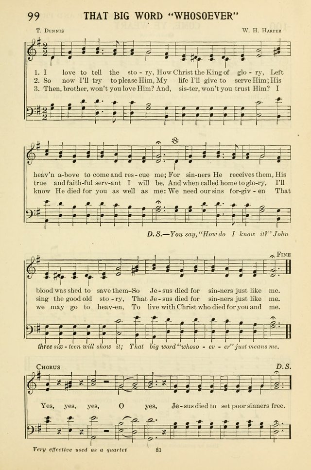 Gospel Melodies and Evangelistic Hymns page 81