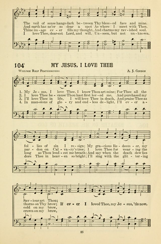 Gospel Melodies and Evangelistic Hymns page 85