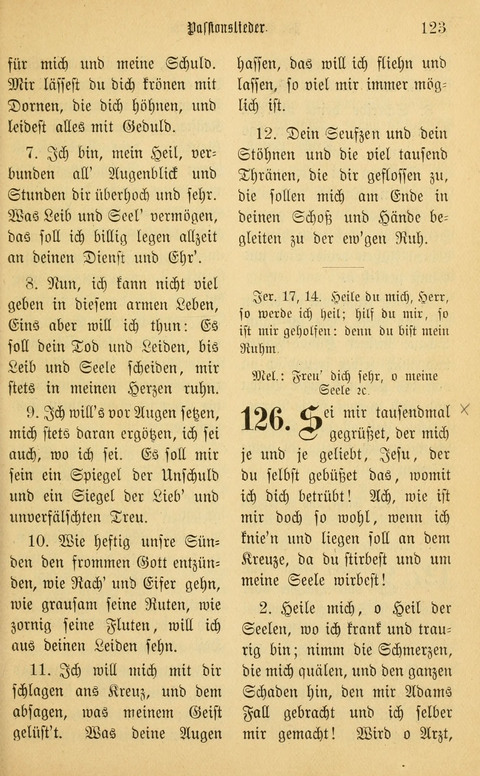 Gesangbuch in Mennoniten-Gemeinden in Kirche und Haus (4th ed.) page 123