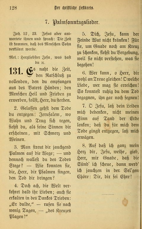 Gesangbuch in Mennoniten-Gemeinden in Kirche und Haus (4th ed.) page 128