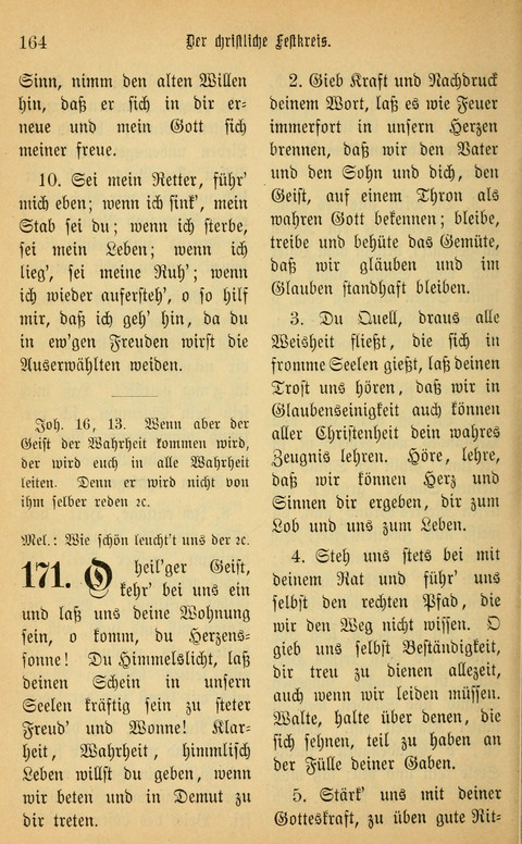 Gesangbuch in Mennoniten-Gemeinden in Kirche und Haus (4th ed.) page 164