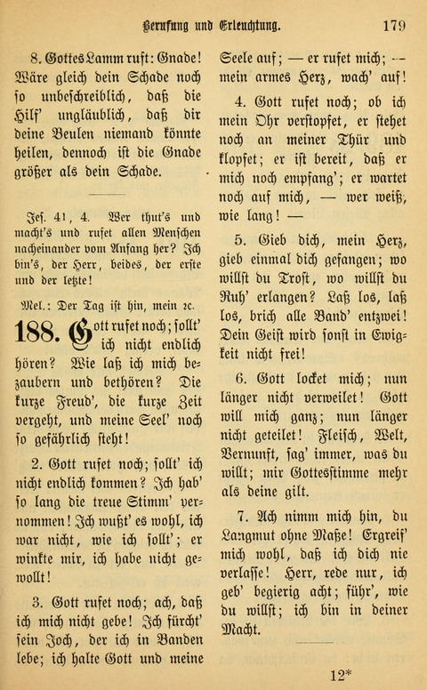 Gesangbuch in Mennoniten-Gemeinden in Kirche und Haus (4th ed.) page 179