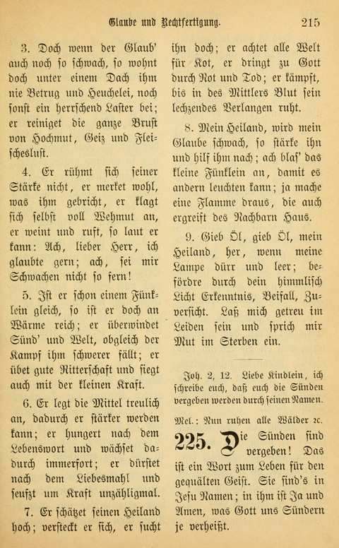 Gesangbuch in Mennoniten-Gemeinden in Kirche und Haus (4th ed.) page 215