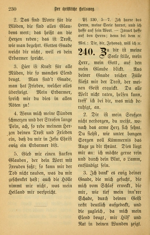 Gesangbuch in Mennoniten-Gemeinden in Kirche und Haus (4th ed.) page 230