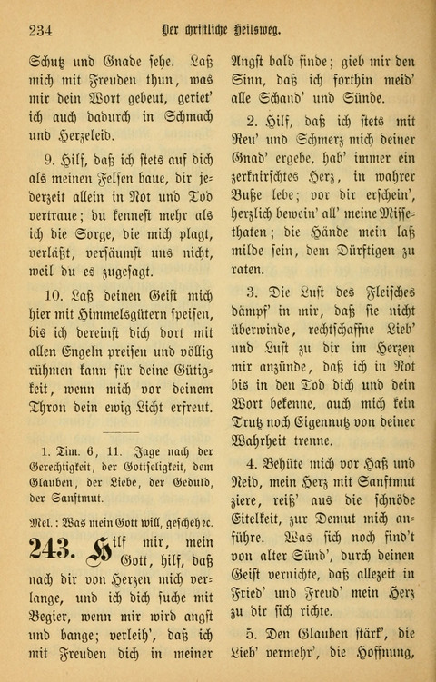 Gesangbuch in Mennoniten-Gemeinden in Kirche und Haus (4th ed.) page 234