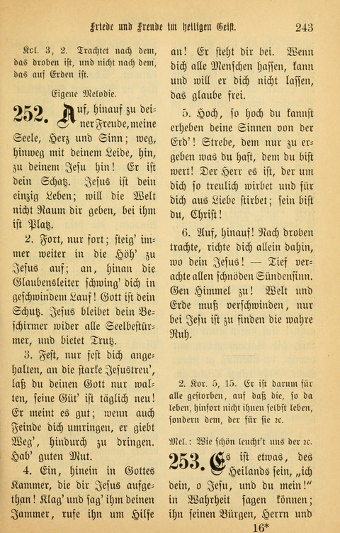 Gesangbuch in Mennoniten-Gemeinden in Kirche und Haus (4th ed.) page 243