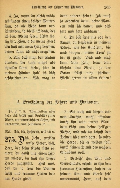 Gesangbuch in Mennoniten-Gemeinden in Kirche und Haus (4th ed.) page 265