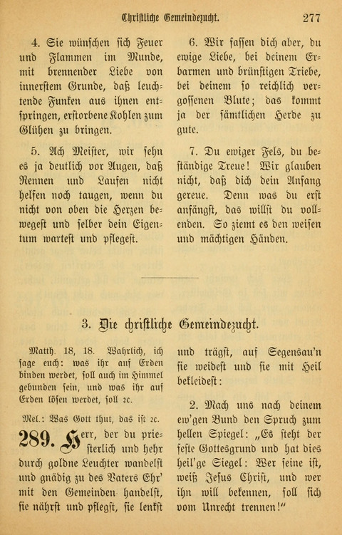 Gesangbuch in Mennoniten-Gemeinden in Kirche und Haus (4th ed.) page 277