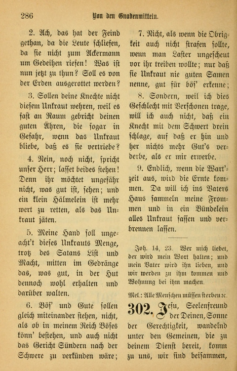 Gesangbuch in Mennoniten-Gemeinden in Kirche und Haus (4th ed.) page 286