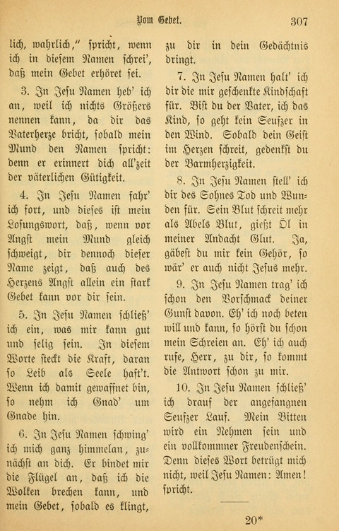 Gesangbuch in Mennoniten-Gemeinden in Kirche und Haus (4th ed.) page 307
