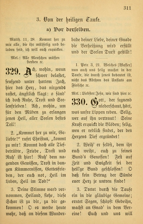 Gesangbuch in Mennoniten-Gemeinden in Kirche und Haus (4th ed.) page 311