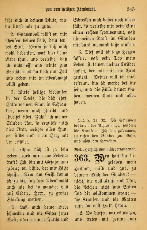 Gesangbuch in Mennoniten-Gemeinden in Kirche und Haus (4th ed.) page 345