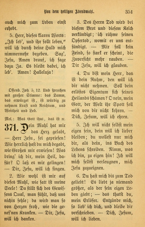 Gesangbuch in Mennoniten-Gemeinden in Kirche und Haus (4th ed.) page 351