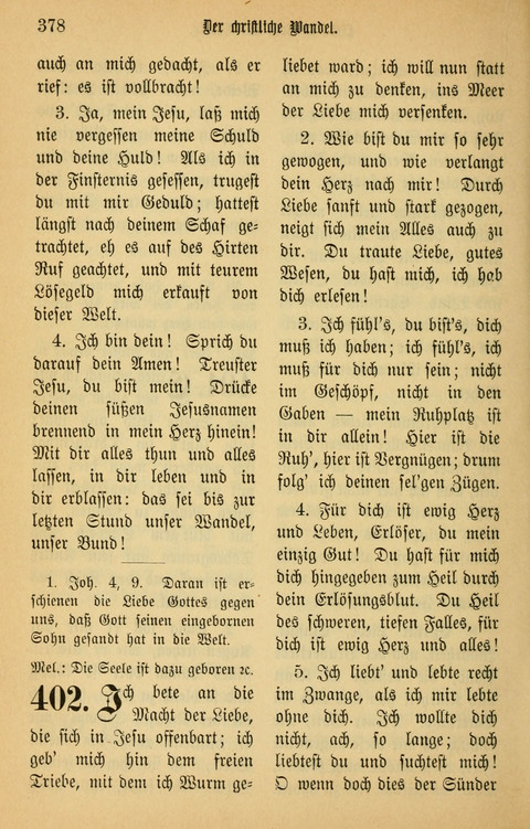 Gesangbuch in Mennoniten-Gemeinden in Kirche und Haus (4th ed.) page 378