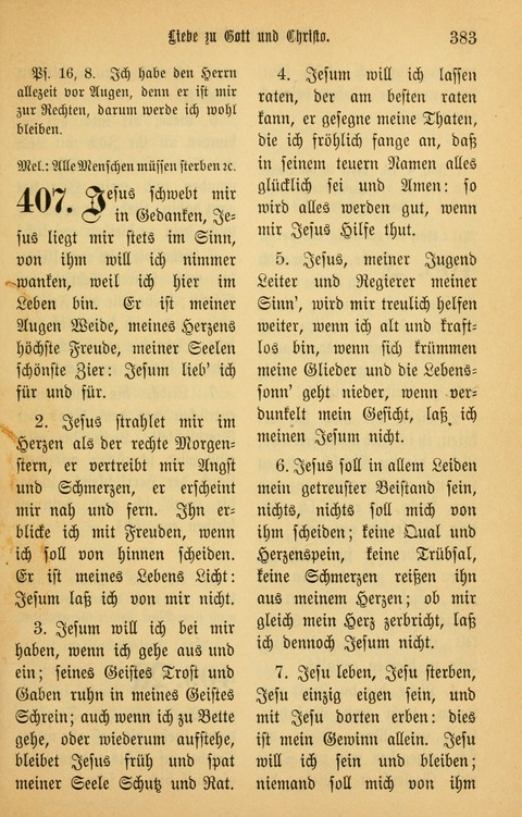 Gesangbuch in Mennoniten-Gemeinden in Kirche und Haus (4th ed.) page 383