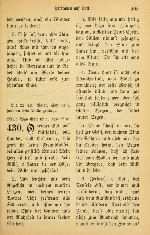 Gesangbuch in Mennoniten-Gemeinden in Kirche und Haus (4th ed.) page 405
