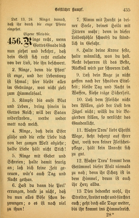 Gesangbuch in Mennoniten-Gemeinden in Kirche und Haus (4th ed.) page 435