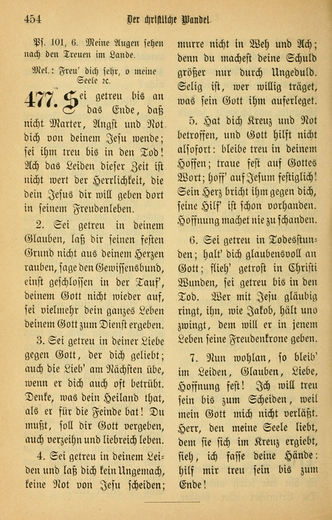 Gesangbuch in Mennoniten-Gemeinden in Kirche und Haus (4th ed.) page 454