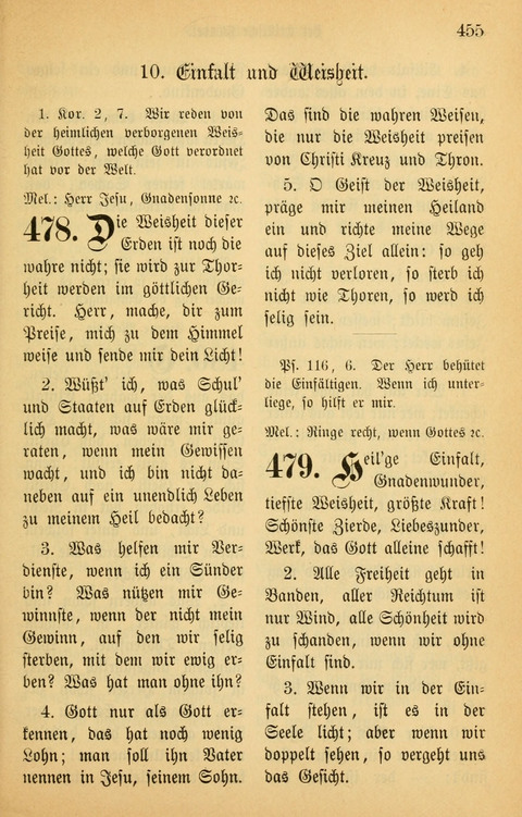 Gesangbuch in Mennoniten-Gemeinden in Kirche und Haus (4th ed.) page 455