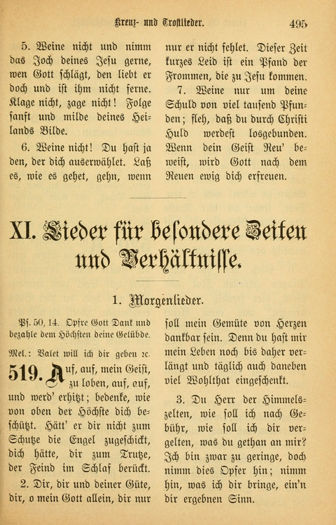Gesangbuch in Mennoniten-Gemeinden in Kirche und Haus (4th ed.) page 495