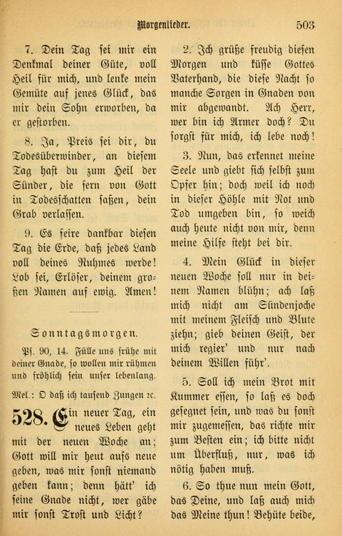 Gesangbuch in Mennoniten-Gemeinden in Kirche und Haus (4th ed.) page 503