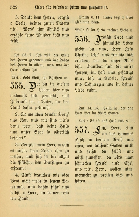 Gesangbuch in Mennoniten-Gemeinden in Kirche und Haus (4th ed.) page 522