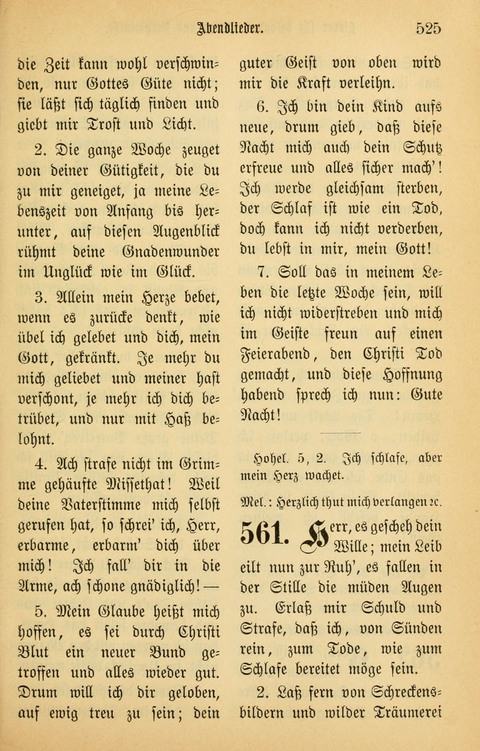 Gesangbuch in Mennoniten-Gemeinden in Kirche und Haus (4th ed.) page 525