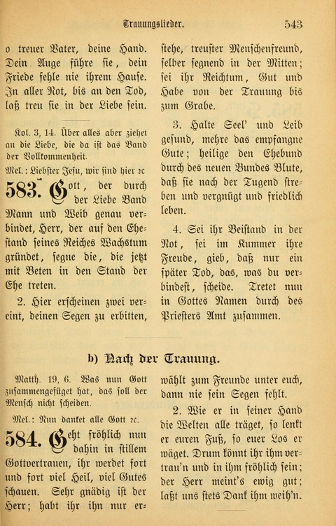 Gesangbuch in Mennoniten-Gemeinden in Kirche und Haus (4th ed.) page 543