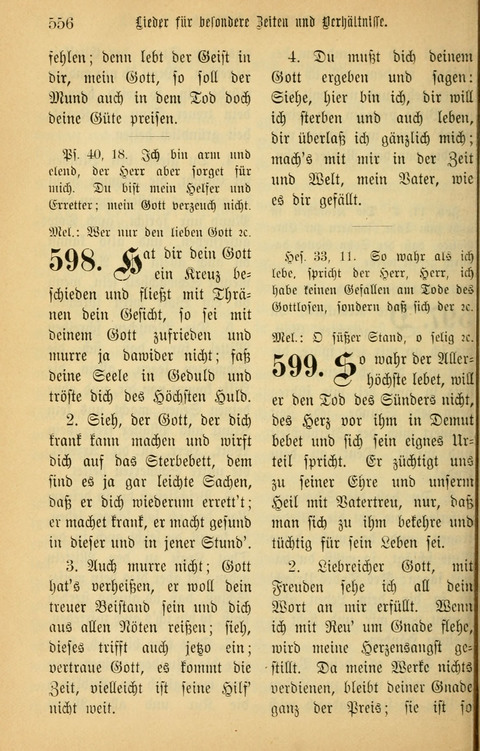 Gesangbuch in Mennoniten-Gemeinden in Kirche und Haus (4th ed.) page 556