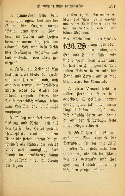 Gesangbuch in Mennoniten-Gemeinden in Kirche und Haus (4th ed.) page 581