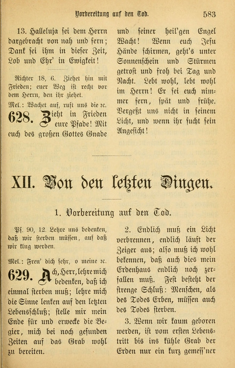 Gesangbuch in Mennoniten-Gemeinden in Kirche und Haus (4th ed.) page 583
