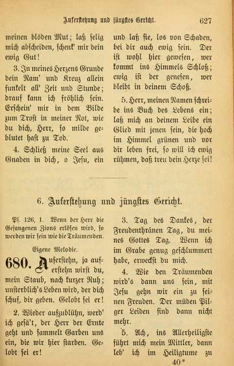 Gesangbuch in Mennoniten-Gemeinden in Kirche und Haus (4th ed.) page 627