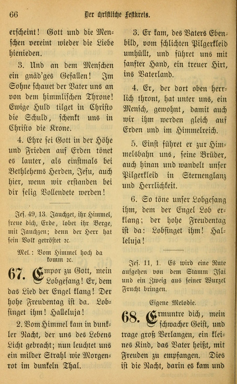 Gesangbuch in Mennoniten-Gemeinden in Kirche und Haus (4th ed.) page 66
