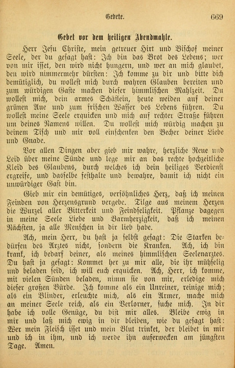 Gesangbuch in Mennoniten-Gemeinden in Kirche und Haus (4th ed.) page 669