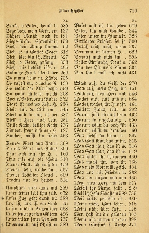 Gesangbuch in Mennoniten-Gemeinden in Kirche und Haus (4th ed.) page 719